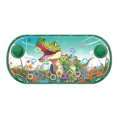 Gungtj Water Ring Toss, Handheld Water Toy, Handheld Water Game, Handheld Water Toss Game, Dinosaur Water Toy, Portable Water Ring Game, Dinosaur Theme Water Game 16x7.5x1.5cm for Kids von Gungtj