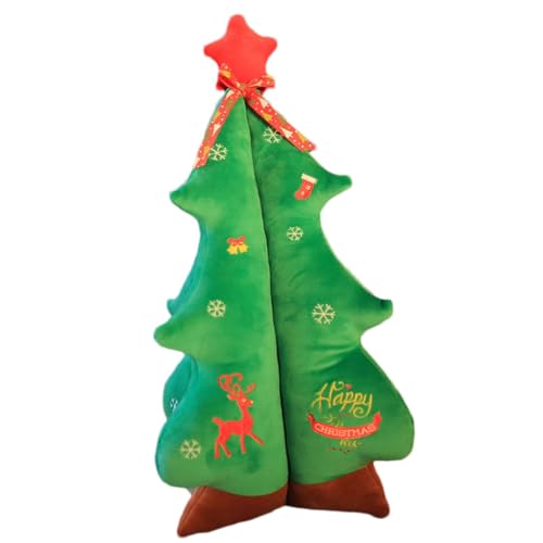 Gungtj Weihnachtsbaum-Wurfkissen,Weihnachtsbaum-Stoffpuppe | Gefülltes Cartoon-Weihnachtsbaum-Wurfkissen-Spielzeug - Star Tops Design-Plüschdekoration für Balkon, Kinderwagen, Bett, Sofa und Auto von Gungtj