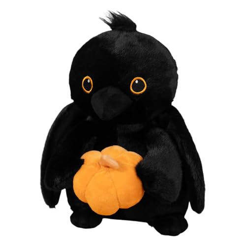 Halloween Plüschspielzeug, Raven Pillow Puppe, weiches, huggierbares Sammelkissen mit robustem Nähen und niedliches festliches Design, gemütlicher dekorativer Plüsch für Stuhl, Zuhause, Schlafzimmer, Halloween Plüschspielzeug, Raven Pillow Puppe, weiches, huggierbares Sammelkissen mit robustem Nähen und niedliches festliches Design, gemütlicher dekorativer Plüsch für Stuhl, Zuhause, Schlafzimmer, von Gungtj