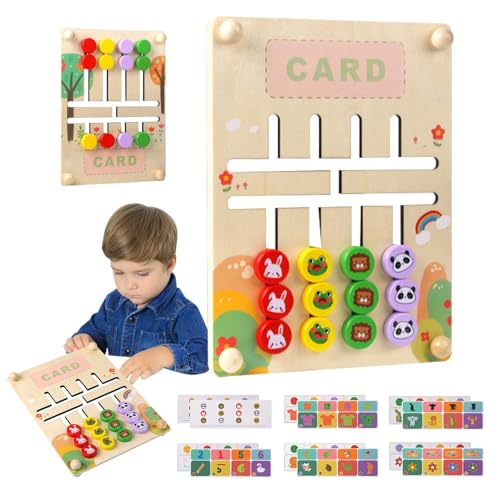 Matching Game for Kids, Cognitive Development Toys, Logic Games for Children, Double Sided Matching Game, Portable Puzzle Toys, Travel Friendly Educational Toys Suitable Use for Coordination Games von Gungtj