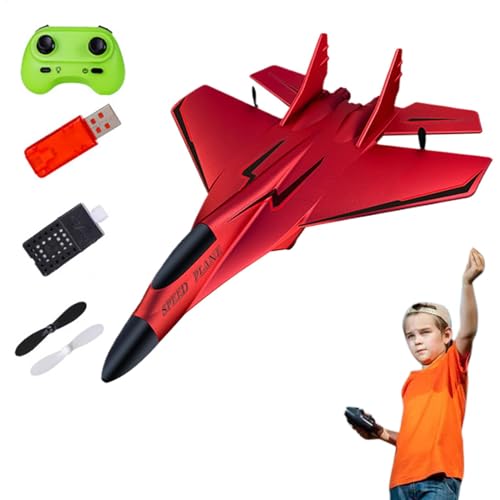 Remote Control Airplane with Light, 2 Channel Rc Plane Glider, 2.4ghz Rc Flying Toy for Kids Beginners, Perfect Outdoor Flying Fun and Toy for Children Entertainment at Home von Gungtj