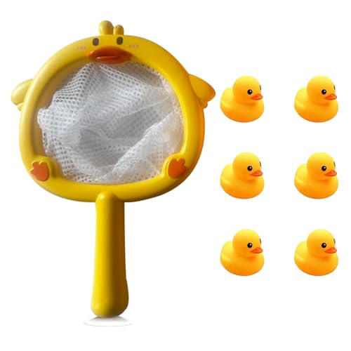 Rubber Bath Toys, Swimming Pool Game Toys, Floating Duck Bath Toys, Swimming Pool Game Toys, 22x13x2cm, 7.7x7.1cm, Duck Bath Toys, Bath Tub Toys Scoop for , Yellow von Gungtj