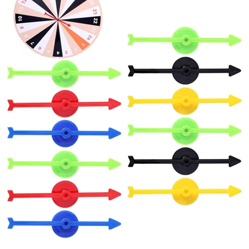 Spiel-Spinner, Plattenspiel-Spiel-Spinner, 12-fach drehbares Rad, Partyspiel-Spinner, Kinder-Lernspinner, Lern-Spinner, Lern-Spinner, drehbarer Spinner für Spiele, 4-Farben-Spiel-Spinner, interaktives von Gungtj