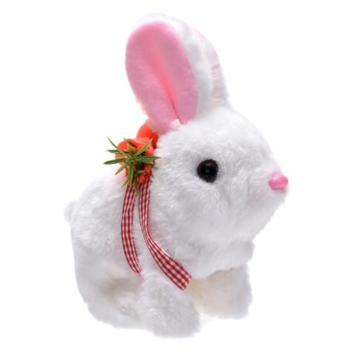 Stuffed Bunny Rabbit, Interactive Plush Rabbit, Walking & Shaking Ears, Easter Bun for, Educational Bunny Toy, Children Birthday Gift, 7.48x6.69x3.54 inches von Gungtj