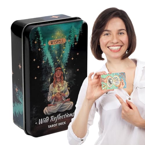 Tarotkarten für Erwachsene, Unterhaltungs-Tarotkarte, 11 x 6,7 x 4 cm, Wahrsagen-Deck mit Wilden Reflexionen, skurriles Wahrsager-Set für intuitive Führung und Spaß Tarotkarten für Erwachsene, Unterhaltungs-Tarotkarte, 11 x 6,7 x 4 cm, Wahrsagen-Deck mit Wilden Reflexionen, skurriles Wahrsager-Set für intuitive Führung und Spaß von Gungtj