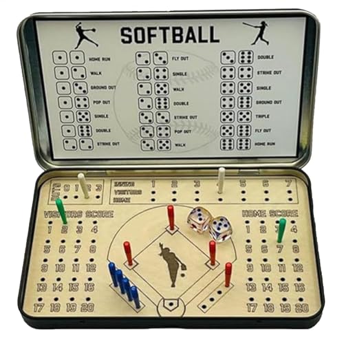 Travel Board Games, Interactive Board Game, Toddler Board Game, Portable Board Game, Softball Dice Game, Tin Box Game, Family Board Game, Kids Board Games, Dice Board Game von Gungtj