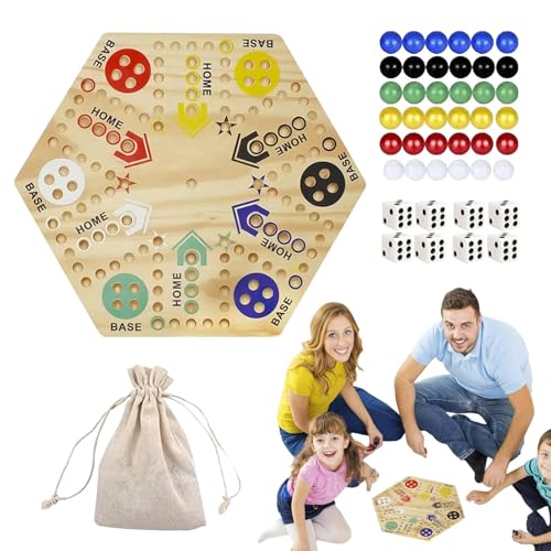 Wooden Fast Track, Double-Sided Board Game, Painted Wooden Game, Table Track Board, Family Board Game, 4-6 Player Game, Wooden Track Board, Versatile Game Board, Track Board Game von Gungtj