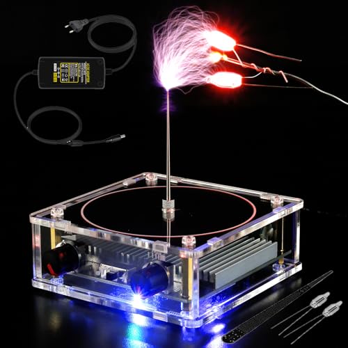 Music Tesla Coil,Tesla Coil Music Box,Musik Tesla Spule,Berührbarer Künstlicher Blitz,Lichtbogengenerator,Wissenschaftliches Lehrexperimentmodell von Guniata