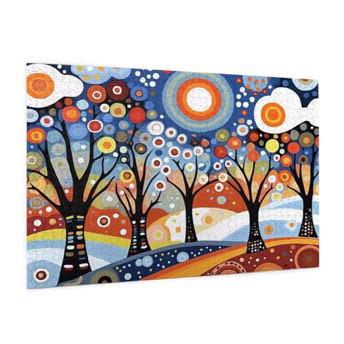 Baum Puzzle 1000 Teile Erwachsene Puzzle Abstrakt Design für Erwachsene und Beginner, HD Farbe HolzPuzzle mit Geschenkbox Verpackung for Zimmer Deko Wohnzimmer, Geschenke für Frauen 50x75cm -z1837 Baum Puzzle 1000 Teile Erwachsene Puzzle Abstrakt Design für Erwachsene und Beginner, HD Farbe HolzPuzzle mit Geschenkbox Verpackung for Zimmer Deko Wohnzimmer, Geschenke für Frauen 50x75cm -z1837 von Guofuos
