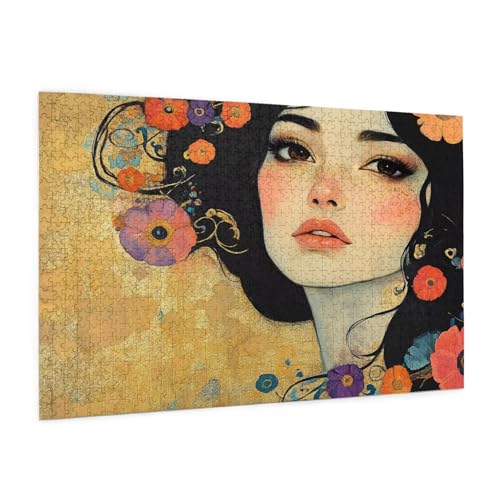 Frau Puzzle 5000 Teile Erwachsene Puzzle Blume Design für Erwachsene und Beginner, HD Farbe HolzPuzzle mit Geschenkbox Verpackung for Zimmer Deko Wohnzimmer, Geschenke für Frauen 100x150cm -z1468 Frau Puzzle 5000 Teile Erwachsene Puzzle Blume Design für Erwachsene und Beginner, HD Farbe HolzPuzzle mit Geschenkbox Verpackung for Zimmer Deko Wohnzimmer, Geschenke für Frauen 100x150cm -z1468 von Guofuos