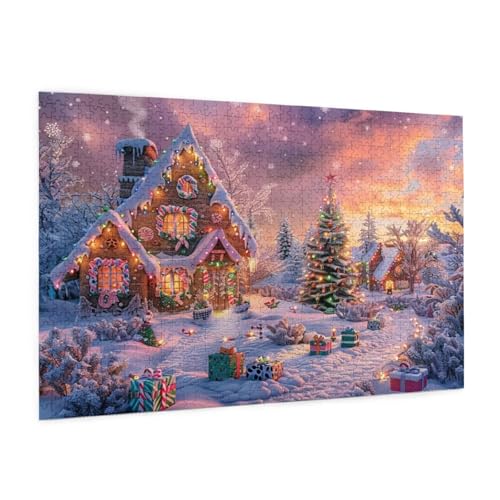 Weihnachten Puzzle 5000 Teile Erwachsene Puzzle Winter Design für Erwachsene und Beginner, HD Farbe HolzPuzzle mit Geschenkbox Verpackung, Zimmer Deko Wohnzimmer, Geschenke für Frauen 100x150cm -z399 Weihnachten Puzzle 5000 Teile Erwachsene Puzzle Winter Design für Erwachsene und Beginner, HD Farbe HolzPuzzle mit Geschenkbox Verpackung, Zimmer Deko Wohnzimmer, Geschenke für Frauen 100x150cm -z399 von Guofuos