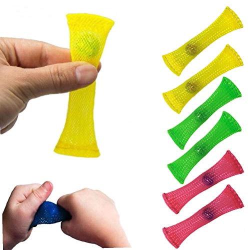 WLPTION 6pc Fidget Toys Geflochtene Mesh Tube und Marble Ball Kreative Anti-Stress-Relief-Spiele für Kinder Audlts von Guoml