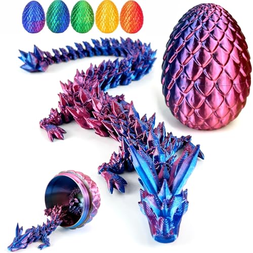 Guopai Beweglicher 3D Gedruckter Drache im Ei – Drachenei mit Drache für Kinder & Erwachsene – Fantasievolle Drachen Figur für Dekoration & Geschenk – Ostern, Weihnachten, Schreibtisch Guopai Beweglicher 3D Gedruckter Drache im Ei – Drachenei mit Drache für Kinder & Erwachsene – Fantasievolle Drachen Figur für Dekoration & Geschenk – Ostern, Weihnachten, Schreibtisch von Guopai