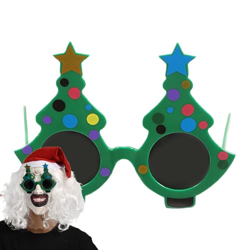 Gupcaqosjw 3x Weihnachtsbaum Brille, Weihnachtsbaum Sonnenbrille, Weihnachtssonnenbrille, Weihnachtsbrille, Grüne Weihnachtsbaum Sonnenbrille, Foto Requisiten, Verkleidungszubehör Für Weihnachtsfeiern von Gupcaqosjw