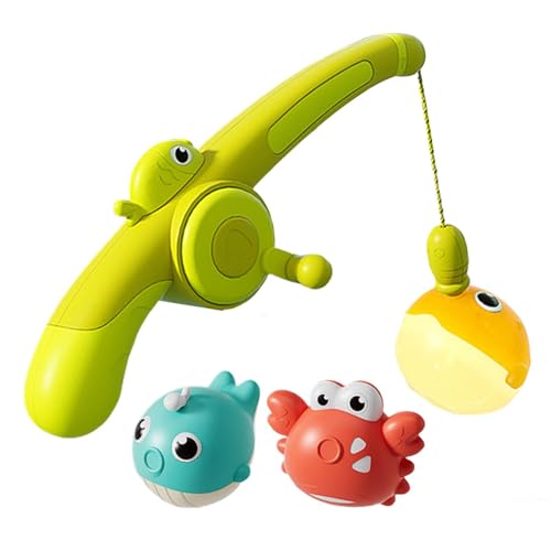 Gupcaqosjw Angeln Spielzeug | Badespielzeug Baby | 18,5x8,5x25 cm Magnetisches Angelspielzeug | Magnet Fische Angeln Spiel Für Kinder, Wasserspielzeug Baby, Kleinkindspielzeug von Gupcaqosjw