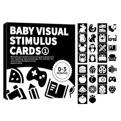 Gupcaqosjw Babys Sinneskarte,Baby Aktivitätskarten Schwarz Weiß Set - Frühförderung Lernkarten Interaktives Entwicklungsspielzeug Für Kleinkinder Gupcaqosjw Babys Sinneskarte,Baby Aktivitätskarten Schwarz Weiß Set - Frühförderung Lernkarten Interaktives Entwicklungsspielzeug Für Kleinkinder von Gupcaqosjw