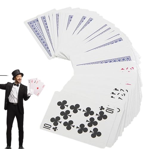 Gupcaqosjw Magie Poker Spielen | Einfacher Zaubertrick für Zauberer,Spielkarten, Pokerkarten, magisches Spielzeug, Party-Tischspiele, kleine -Spielkarten für Kinder und Erwachsene von Gupcaqosjw