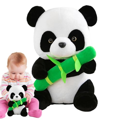 Gupcaqosjw Plüsch-Panda-Puppe,Panda-Kuscheltiere, Stofftierpuppe, Tierplüschtiere, Plüschpuppen-Stofftier, Panda-Kissenplüsch, zum Kuscheln für Kinder und Erwachsene von Gupcaqosjw