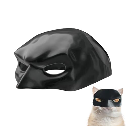 Gupcaqosjw Realistische Katzenmaske, Tierkatzenmaske - Schwarze Katze realistische lustige Maske | Sorgfältig gefertigte Kostüm-Requisiten für Halloween, Kostümpartys, Festivals und Aufführungen von Gupcaqosjw