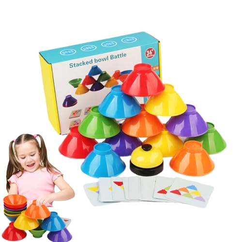 Gupcaqosjw Stapelspielzeug Für Kleinkinder,Regenbogen Schüsselstapel Spiel | Lernspielzeug Für Zuhause Unterwegs Kita Kindergarten Gupcaqosjw Stapelspielzeug Für Kleinkinder,Regenbogen Schüsselstapel Spiel | Lernspielzeug Für Zuhause Unterwegs Kita Kindergarten von Gupcaqosjw