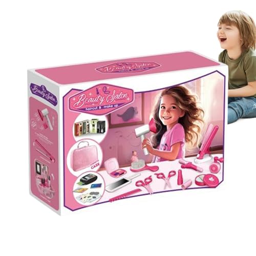 Gupcaqosjw Stylist-Friseur-Rollenspielset, Rollenspielset für Friseursalons - Stellen Sie Sich vor, Sie Spielen EIN Friseursalon-Spielzeug - Kinderfriseur-Set, Spielzeug, von Gupcaqosjw