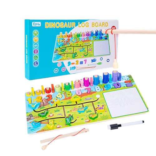 Gupcaqosjw Zahlentafeln für Kinder, Zahlentafel-Puzzle aus Holz - Montessori-Spielzeug, passendes Spielbrett,Holz-Puzzlebrett, logarithmisches Zahlenbrett, Lernspielzeug, Mathe-Spiele für Jungen und von Gupcaqosjw