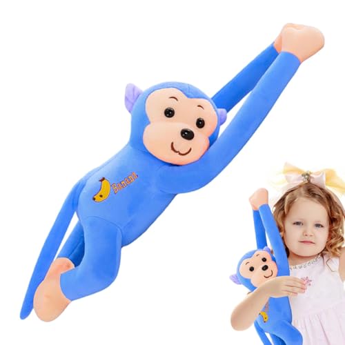 Hängender Affe, Stofftier AFFE 45cm Plüschtier AFFE Niedliche Langarmiger AFFE Hängende Gibbons Stofftier, Anhänger Fensteraffe Kindersicheres Kuscheltier Äffchen, Hanging Monkey Für Kinder von Gupcaqosjw