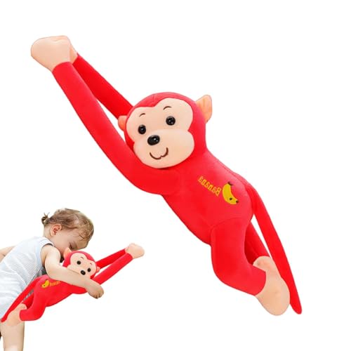 Hängender Affe, Stofftier AFFE 45cm Plüschtier AFFE Niedliche Langarmiger AFFE Hängende Gibbons Stofftier, Anhänger Fensteraffe Kindersicheres Kuscheltier Äffchen, Hanging Monkey Für Kinder von Gupcaqosjw