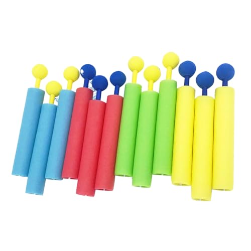 Guriayus 12-Teiliges Sommer-Wasserspielzeug für Kinder, Tragbar, 4 Farben, 9 M Reichweite, Schaumstoff-Wasserspielzeug, Sommer-Schwimmbadspielzeug von Guriayus