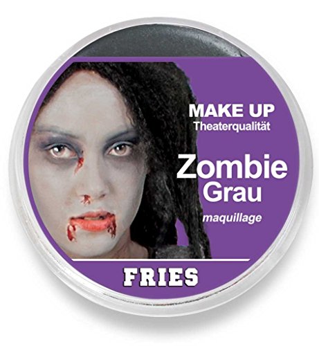 Party Discount ® NEU Theater-Schminke, Zombie Grau 15g von Fries