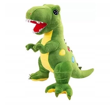 Gustaw Dino EDI Kuscheltier Groß XXL, Dinosaurier Gross Plüschtier Spielzeug Stofftier Plüschtier Dekoration, Kinder, XXL Dino EDI Tyrannosaurus Plüschsaurier (Grun, 90cm) von Gustaw