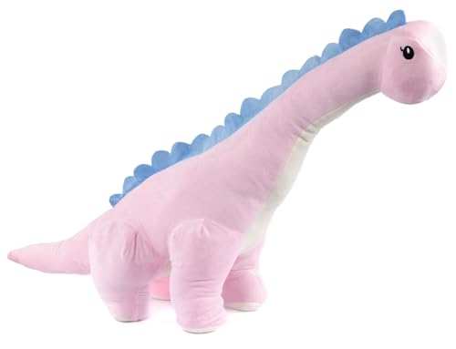 Gustaw Dino Tobi Kuscheltier Groß XXL, Dinosaurier Gross Plüschtier Spielzeug Stofftier Plüschtier Dekoration, Kinder, Baby - XXL Dino Tyrannosaurus Plüschsaurier (Rosa, 110cm) von Gustaw