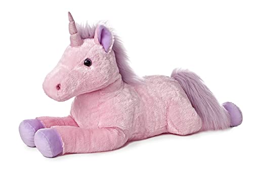 Gustaw Groß Einhorn Plüsch Kuscheltier, Plüschelefant - XXL Einhorn Tier, Weiche und Kuschelige Stofftiere, Plüsch Mega Gross Einhorn Plüschtier Kinder, Baby (Rosa, 125cm) von Gustaw