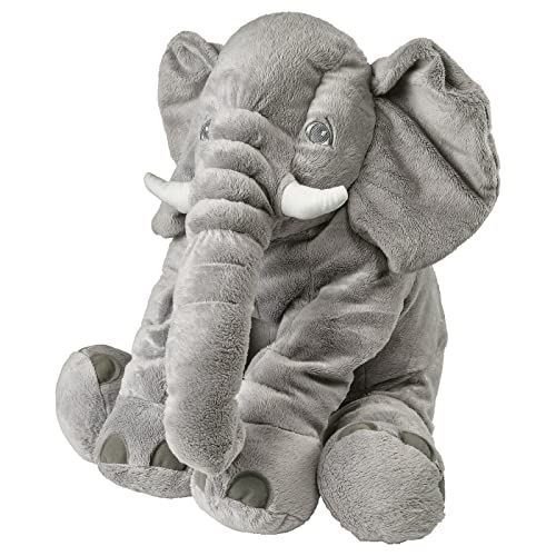 Gustaw Groß Elefant Plüsch Kuscheltier, Plüschelefant - XXL Elephant Tier, Weiche und Kuschelige Stofftiere, Plüsch Elefant Plüschtier Kinder, Baby (Grau, 50cm) von Gustaw