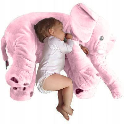 Gustaw Groß Elefant Plüsch Kuscheltier, Plüschelefant - XXL Elephant Tier, Weiche und Kuschelige Stofftiere, Plüsch Elefant Plüschtier Kinder, Baby (Rosa, 125cm) von Gustaw