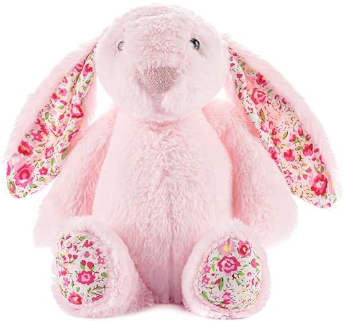 Gustaw Groß Kaninchen Cleo Plüsch Kuscheltier, Plüschkaninchen-XXL Kaninchen Tier, Weiche und Kuschelige Stofftiere, Plüsch Gross Kaninchen Plüschtier Kinder,Rosa,(25cm) von Gustaw