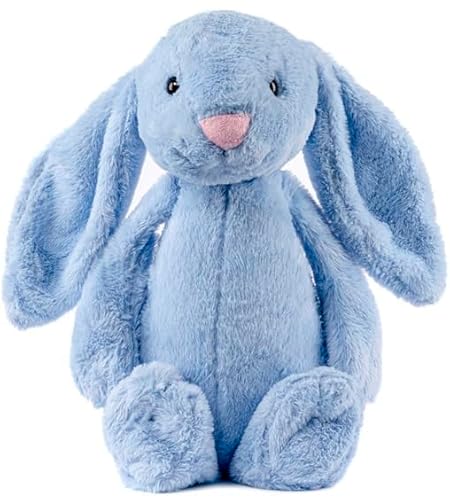 Gustaw Groß Kaninchen Figo Plüsch Kuscheltier, Plüschkaninchen-XXL Kaninchen Tier, Weiche und Kuschelige Stofftiere, Plüsch Gross Kaninchen Plüschtier Kinder (Blau, 100cm) von Gustaw