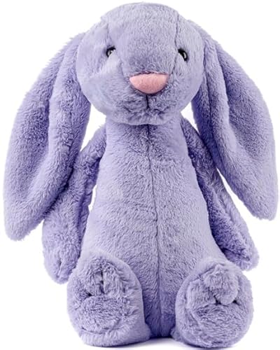 Gustaw Groß Kaninchen Figo Plüsch Kuscheltier, Plüschkaninchen-XXL Kaninchen Tier, Weiche und Kuschelige Stofftiere, Plüsch Gross Kaninchen Plüschtier Kinder (Lila, 100cm) von Gustaw