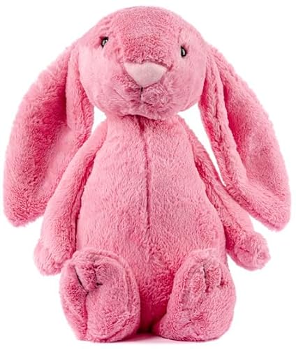 Gustaw Groß Kaninchen Figo Plüsch Kuscheltier, Plüschkaninchen-XXL Kaninchen Tier, Weiche und Kuschelige Stofftiere, Plüsch Gross Kaninchen Plüschtier Kinder (Rosarot, 50cm) von Gustaw