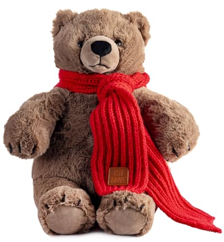 Gustaw Teddybär Groß XXL Fred Braun- Plüschbär, Kuschelbär XXL Plüschtier, Spielgefährte und Deko in einem - Stofftier, Plüschtier Kuscheltier Giant Teddy Bear (Braun, 30cm) von Gustaw