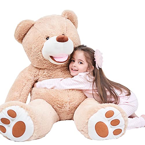 Gustaw Teddybär Groß XXL Amigo - Plüschbär, Kuschelbär XXL Plüschtier, Spielgefährte und Deko in einem - Stofftier, Plüschtier Kuscheltier Giant Teddy Bear (Beige, 160cm) von Gustaw