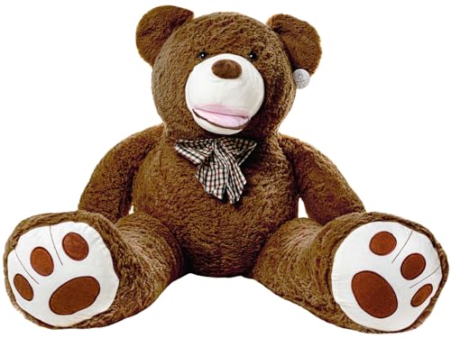 Gustaw Teddybär Groß XXL Amigo - Plüschbär, Kuschelbär XXL Plüschtier, Spielgefährte und Deko in einem - Stofftier, Plüschtier Kuscheltier Giant Teddy Bear (Braun, 70cm) von Gustaw