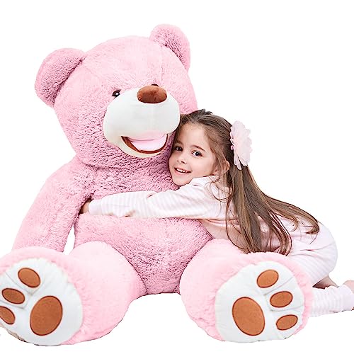 Gustaw Teddybär Groß XXL Amigo - Plüschbär, Kuschelbär XXL Plüschtier, Spielgefährte und Deko in einem - Stofftier, Plüschtier Kuscheltier Giant Teddy Bear (Rosa, 160cm) von Gustaw