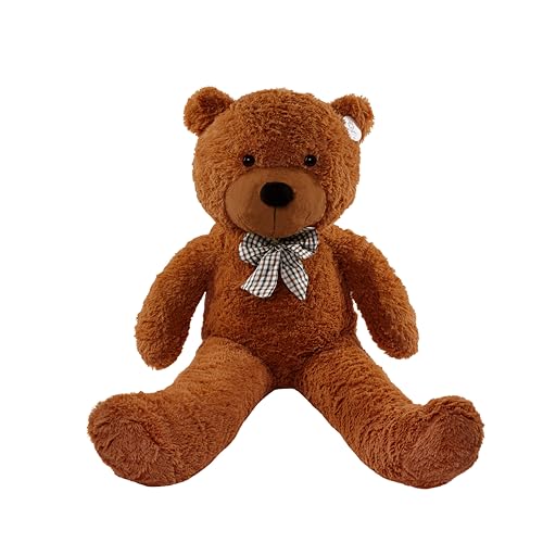 Gustaw Teddybär Groß XXL Classico - Plüschbär, Kuschelbär XXL Plüschtier, Spielgefährte und Deko - Stofftier, Plüschtier Kuscheltier Giant Teddy Bear (Braun, 130cm) von Gustaw