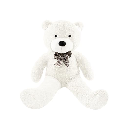 Gustaw Teddybär Groß XXL Classico - Plüschbär, Kuschelbär XXL Plüschtier, Spielgefährte und Deko - Stofftier, Plüschtier Kuscheltier Giant Teddy Bear (Weiß, 220cm) von Gustaw