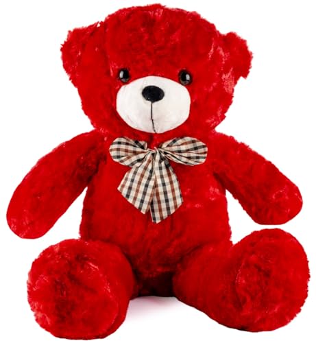 Gustaw Teddybär Groß XXL Classico - Plüschbär, Kuschelbär XXL Plüschtier, Spielgefährte und Deko in einem - Stofftier, Plüschtier Kuscheltier Giant Teddy Bear (Rot, 160cm) von Gustaw