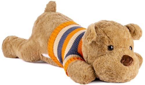 Gustaw Teddybär Groß XXL Hund Dexter- Plüschbär, Kuschelbär XXL Plüschtier, Spielgefährte und Deko in einem - Stofftier, Plüschtier Kuscheltier Teddy Bear. (Braun, 120cm) von Gustaw