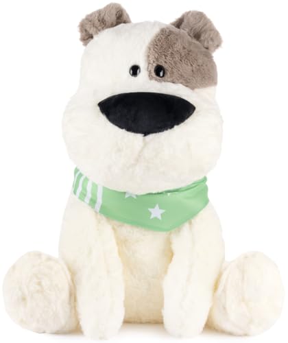 Gustaw Teddybär Groß XXL Hund Freedy - Plüschbär, Kuschelbär XXL Plüschtier, Spielgefährte und Deko in einem - Stofftier, Plüschtier Kuscheltier Teddy Bear. (Weiß, 25cm) von Gustaw