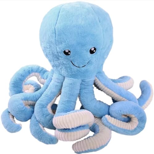 Gustaw Teddybär Groß XXL Krake - Plüschbär, Kuschelbär XXL Plüschtier, Spielgefährte und Deko in einem - Stofftier, Plüschtier Kuscheltier Teddy (Blau, 40cm) von Gustaw