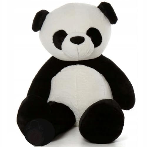 Gustaw Teddybär Groß XXL Panda - Plüschbär, Kuschelbär XXL Plüschtier, Spielgefährte und Deko in einem - Stofftier, Plüschtier Kuscheltier Giant Teddy Bear (weiß und schwarz, 130cm) von Gustaw